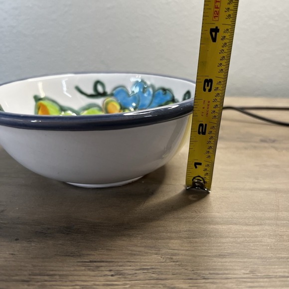 Vintage Celina Himark Hand Painted Cereal Bowl 6" Fruit Grape Portugal *READ - Picture 9 of 9
